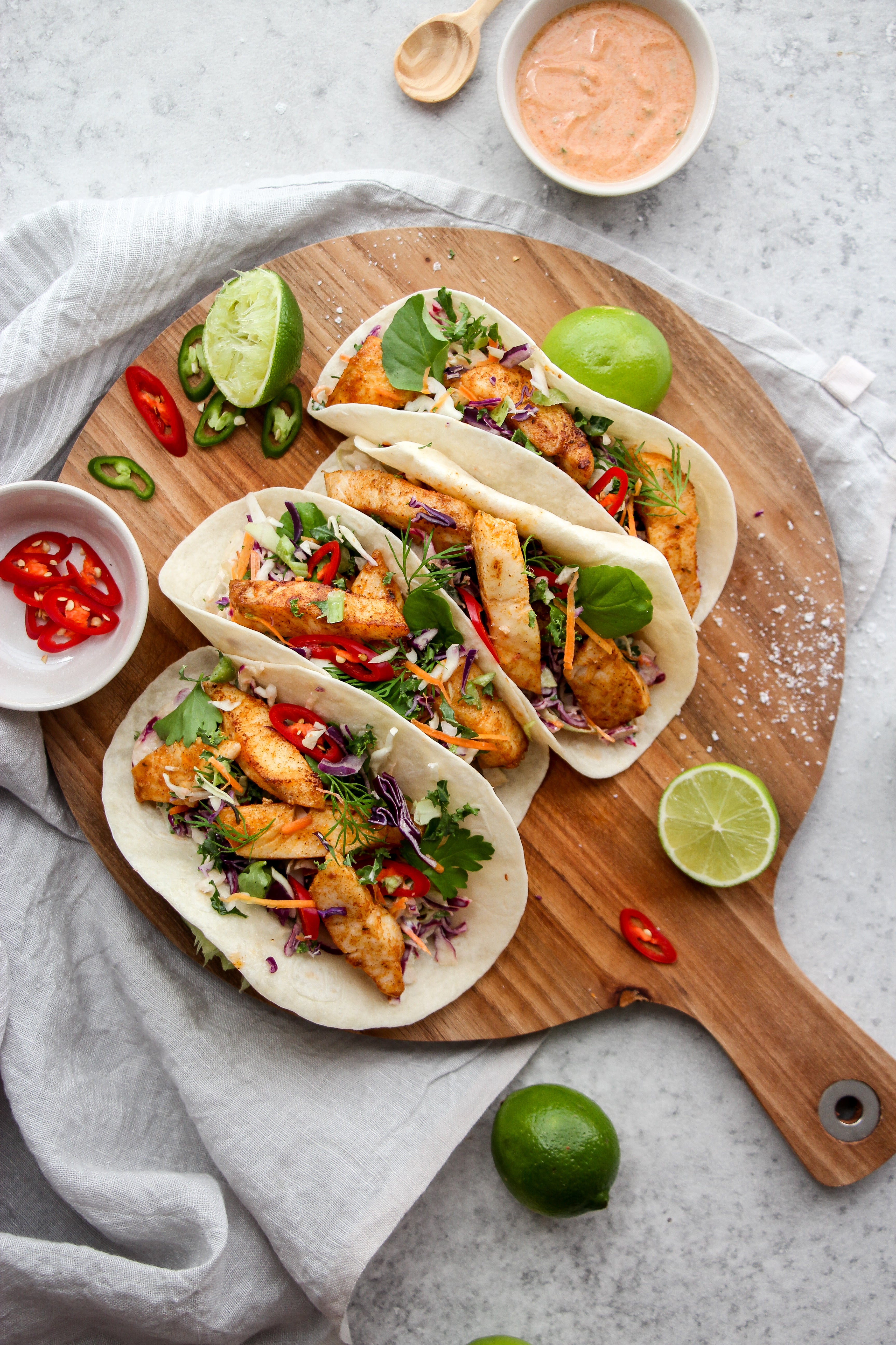 Spicy Fish Tacos – Wild Fennel Co.
